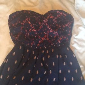 Strapless maxi dress